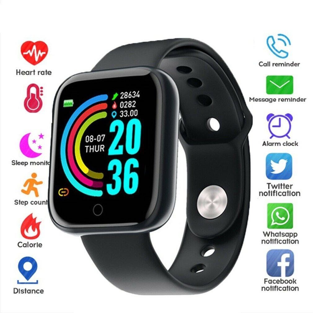 Relógio Smartwatch D20 Pulseira Inteligente Monitor Cardíaco Pressão  Arterial Cor: Preto - New info