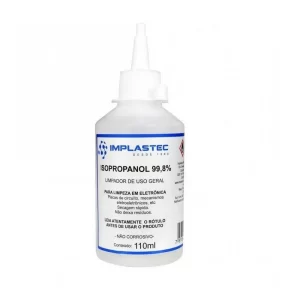 Alcool Isopropilico Implastec 110ML C/Bico Aplicador