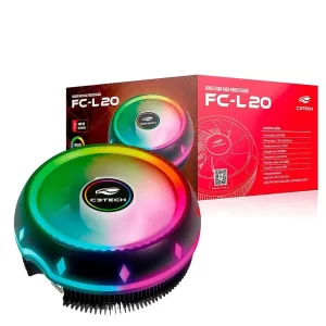 Cooler Fan Cpu Amd/Intel Rgb C3 Tech (Fc-L20)