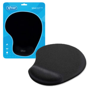 Mouse Pad Com Apoio para Punho Preto Kp-s04 Knup
