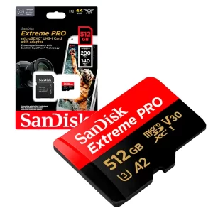 Cartão de Memória Micro SD Sandisk Extreme Pro 512GB - SDSQXCD-512G-GN6MA