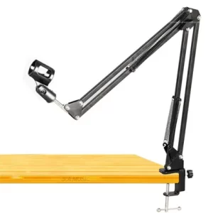 Pedestal Suporte Mesa Articulado Para Microfone Podcast (LEY-1716)