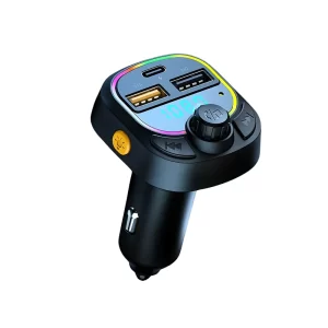 Transmissor Veicular Bluetooth Com USB Dupla + Tipo-C (CZ-C28)