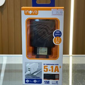 Carregador Tipo-C Usb Tripla 5.1A Inova (CAR-3248-C)
