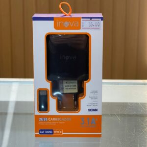 Carregador Tipo-C Usb Dupla 3.1A Inova (CAR-12820C)