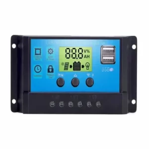 Controlador de Carga Painel Solar 30A 12V/24V Lcd 2 Usb (KP-AD30A)
