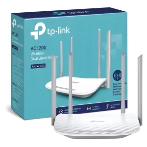 Roteador Tp-Link Archer C20 W AC1200 Dual Band / 2.4GHz / 5GHz / 4 Antenas - Branco