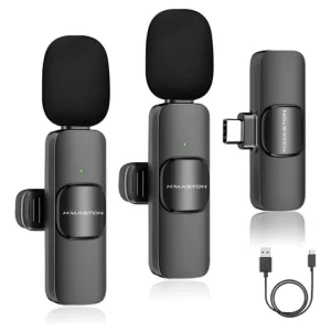 Microfone Duplo de Lapela Tipo-C H´maston MK-10