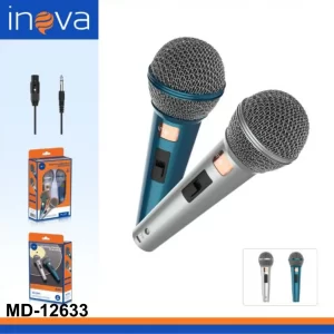 Microfone Dinâmico Profissional Md-12633 2 Unidades