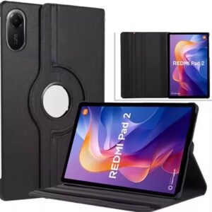 Capa Estilo Couro Giratória Para Tablet Redmi Pad 2