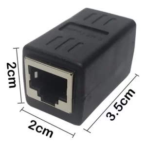 Conector Emenda Rj45 Fêmea Para Rj45 Fêmea (MU28)