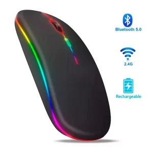 Mouse Sem Fio Recarregável Office RGB Lehmox (LEY-180)