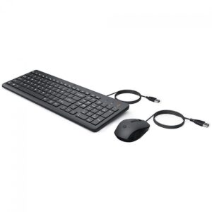 Kit Mouse E Teclado Usb Com Fio Hp 150 Preto Abnt Português